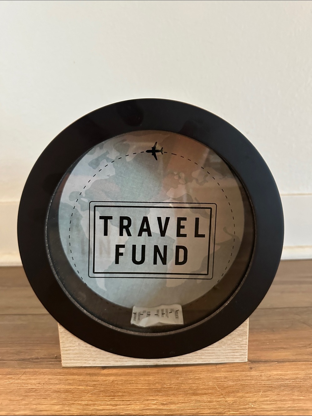 Travel Fund Decorative Money Bank in Black